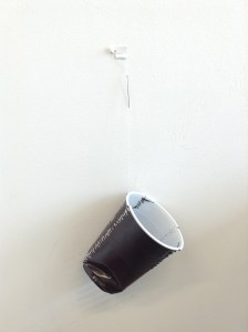 fixed plastic cup (brown)